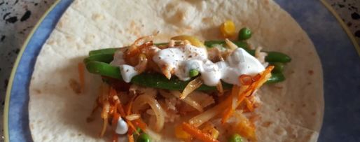 Шаг 8: буррито с курицей и стручковой фасолью