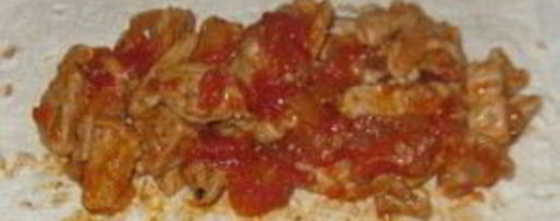 Шаг 2: буррито с мясом и авокадо