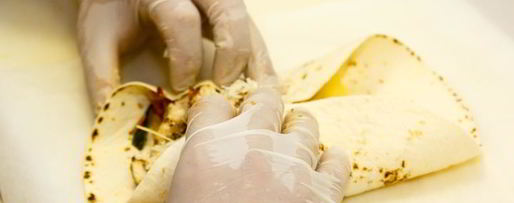 Шаг 11: буррито с овощами и пряным филе