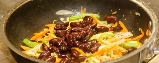 Шаг 6: буррито с овощами и пряным филе