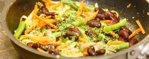 Шаг 7: буррито с овощами и пряным филе