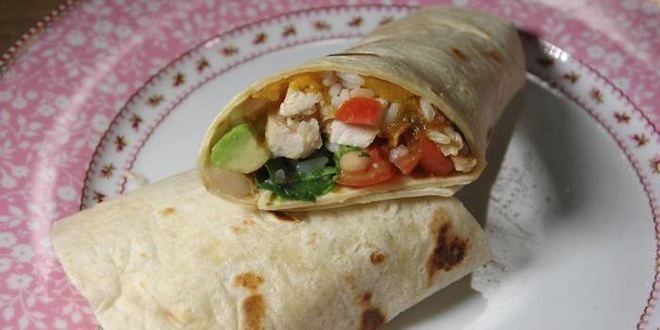 Рецепт буррито с тыквой, курицей и фасолью