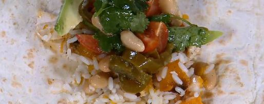 Шаг 12: буррито с тыквой, курицей и фасолью