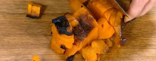 Шаг 6: буррито с тыквой, курицей и фасолью