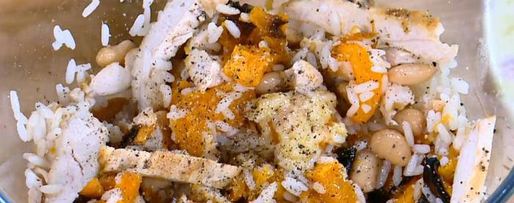 Шаг 10: буррито с тыквой, курицей и фасолью