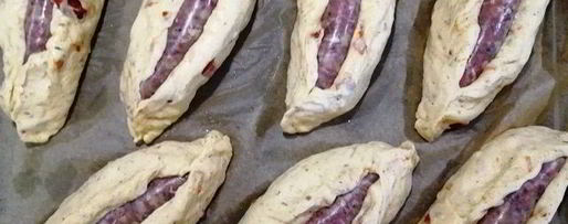 Шаг 5: баварских бутербродов-булочек с колбасой