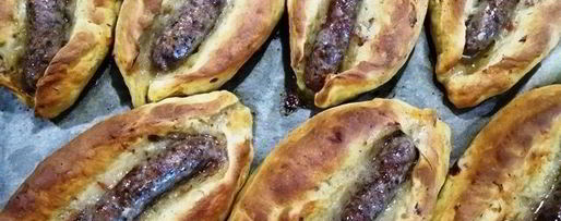 Шаг 6: баварских бутербродов-булочек с колбасой