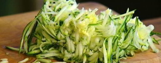 Шаг 1: бутерброда из цукини с говядиной и авокадо