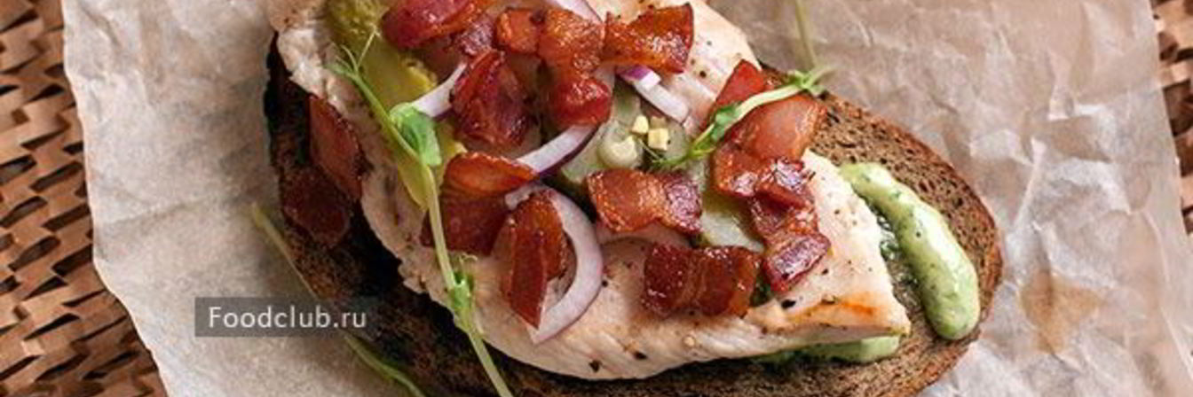 Рецепт Бутерброда с курицей и беконом