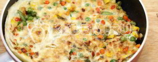 Шаг 4: бутерброда с овощами и омлетом