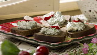 Рецепт Бутерброда с творожной пастой