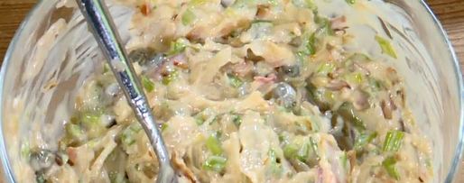 Шаг 11: бутерброда с ветчиной, квашеной капустой, яблоками и сыром