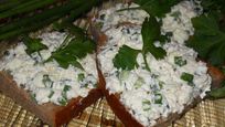 Рецепт Бутербродной массы с сыром и зеленью