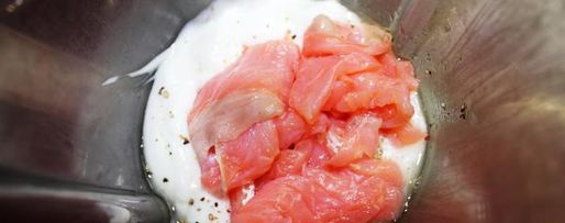 Шаг 5: бутербродного торта-мусса со слабосоленым лососем и фетой