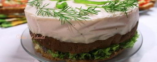 Шаг 7: бутербродного торта-мусса со слабосоленым лососем и фетой