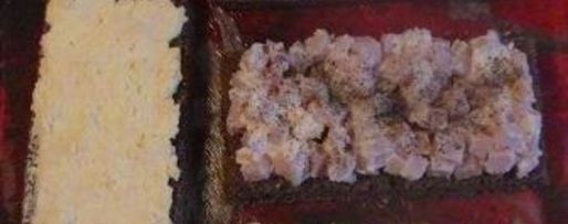 Шаг 6: бутербродного тортика с окороком и яйцом