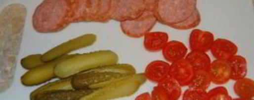 Шаг 2: бутербродов горячих с колбасой и сыром