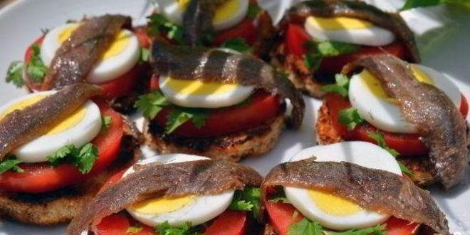 Рецепт бутербродов с анчоусами