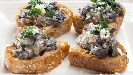 Рецепт Бутербродов с грибной пастой