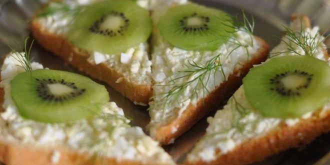 Рецепт бутербродов с киви на день рождения