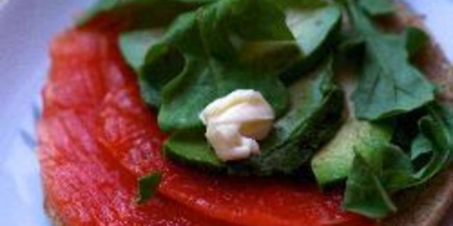 Рецепт бутербродов с лососем и авокадо