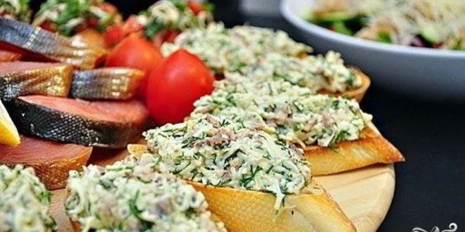 Рецепт бутербродов с печенью трески и яйцами