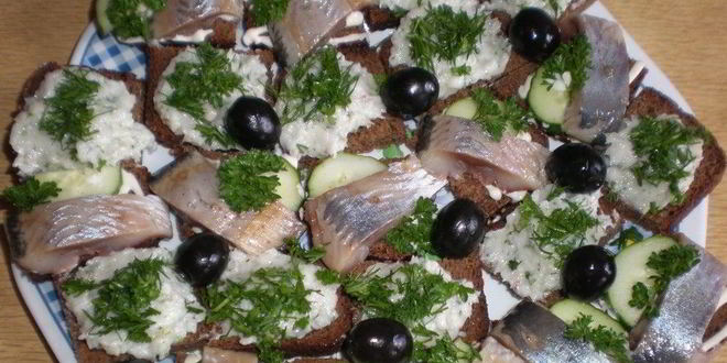 Рецепт бутербродов с салом