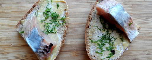 Шаг 2: бутербродов с селедкой