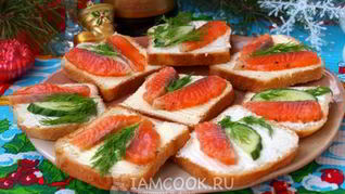 Рецепт Бутербродов с семгой