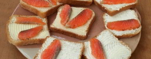 Шаг 4: бутербродов с семгой