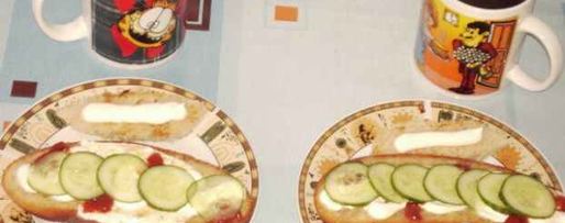 Шаг 11: бутербродов с яйцами и огурцами