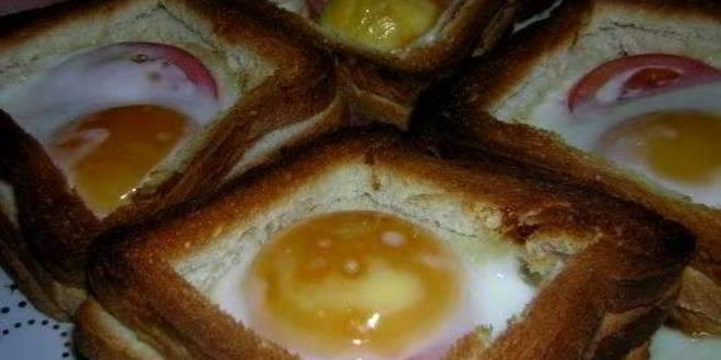 Рецепт бутербродов с яйцом и колбасой