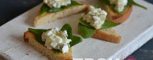 Шаг 5: бутербродов со шпинатом и яичным салатом