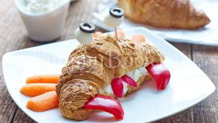 Рецепт Детского бутерброда Краб