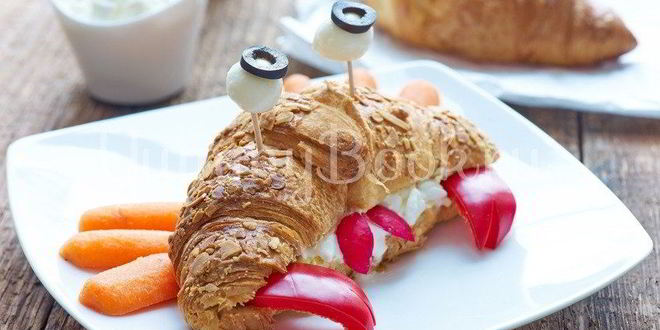 Рецепт детского бутерброда краб