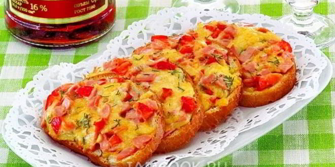 Рецепт горячих бутербродов деревенский завтрак