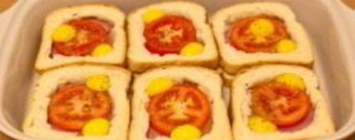 Шаг 5: горячих бутербродов с окороком, помидорами и яйцами