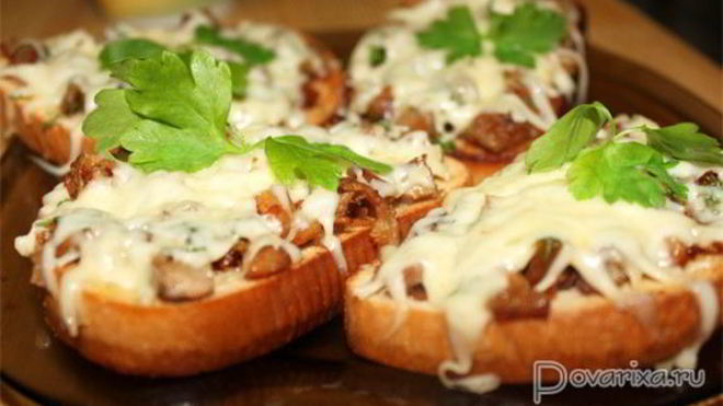 Рецепт Горячих бутербродов с ветчиной