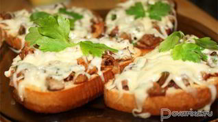 Рецепт Горячих бутербродов с ветчиной