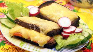 Рецепт Горячего бутерброда с сыром