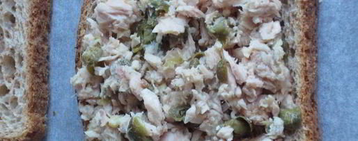 Шаг 4: горячего бутерброда с тунцом и копченым сыром