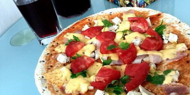 Рецепт пиццы-бутерброда