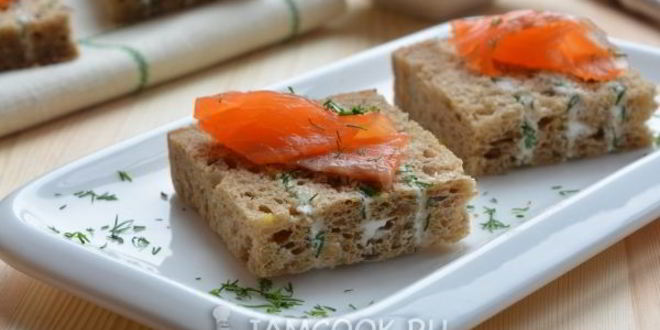 Рецепт полосатых бутербродов