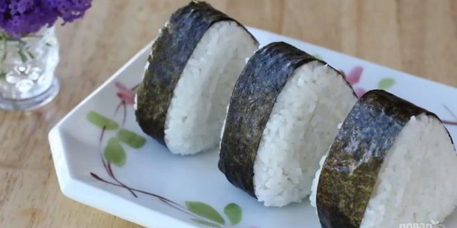 Рецепт японского бутерброда онигири