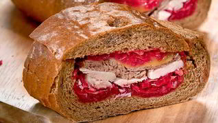 Рецепт Закрытых бутербродов с красной капустой