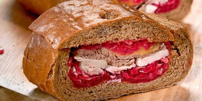 Рецепт закрытых бутербродов с красной капустой