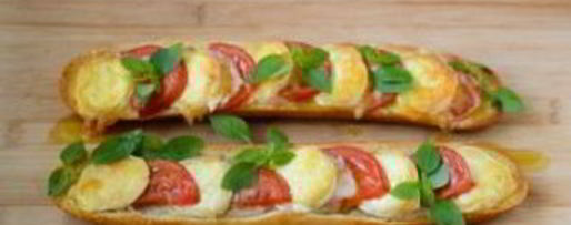 Шаг 2: запеченного бутерброда с сыром и помидорами