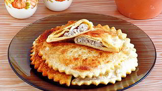 Рецепт Чебуреков на кефире с мясом