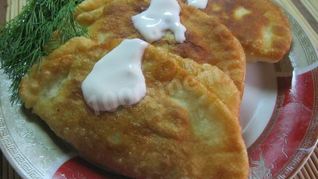 Рецепт Чебуреков с курицей и зеленью