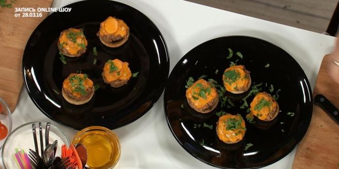 Рецепт чизбургера из грибов